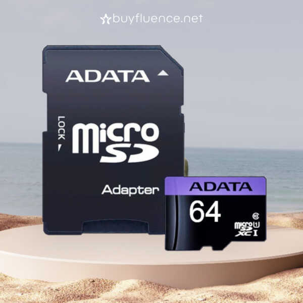 Memoria Micro SD 64GB Adata AUSDX64GUICL10-RA1 Clase 10