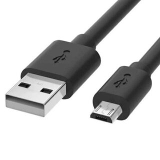 Cable Usb Tipo A a Micro Usb V8 Carga Rápida Negro de 50cm