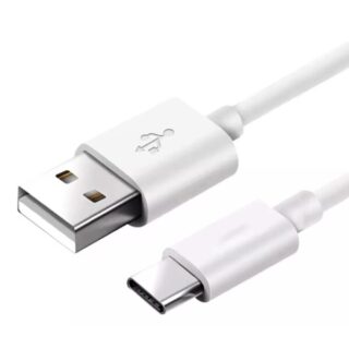 Cable Usb Tipo A a Tipo C Carga Rápida Blanco de 50cm
