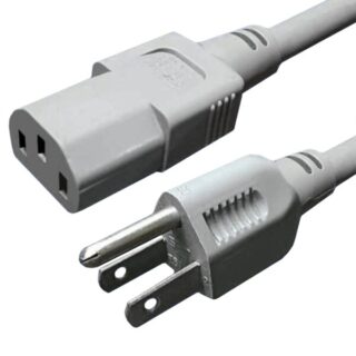 Cable De Alimentación Trifasico Gris Claro 2.1 m