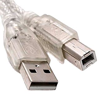 Cable para Impresora USB Tipo B a USB Cristal